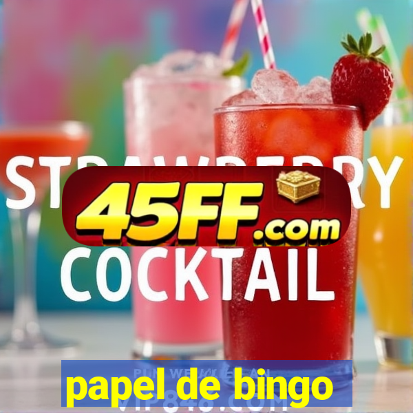 papel de bingo